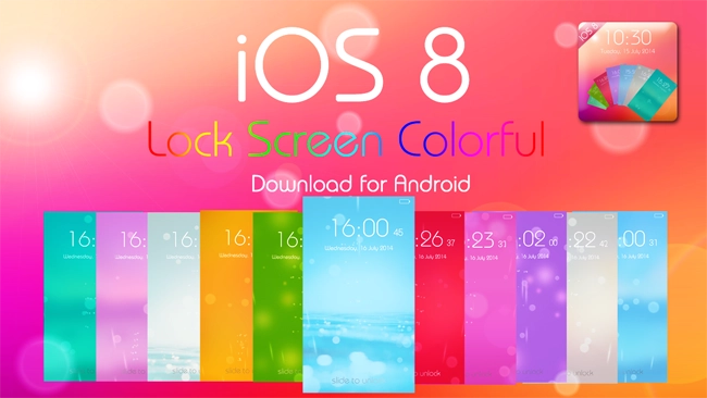 ios style for android ios 8 colorful theme - trải nghiệm ios 8 trên chính dế yêu của bạn - 1