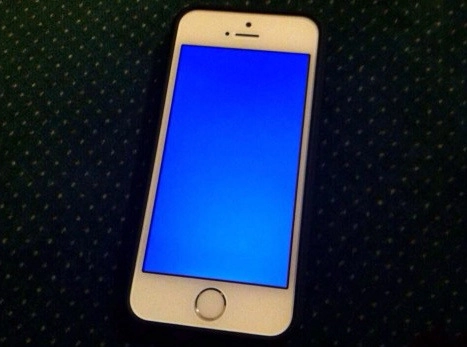 Iphone 5s dính lỗi màn hình xanh như windows - 1