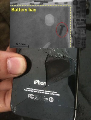 Iphone bốc khói vì thừa ốc trong máy - 1