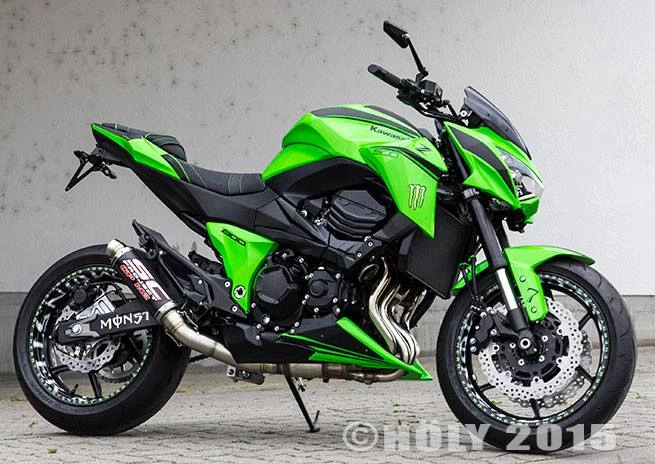 Kawasaki z800 2015 độ nổi bật với phiên bản ultra green - 1