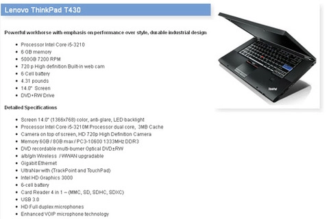 Lenovo thinkpad t430 dùng chip ivy bridge - 1