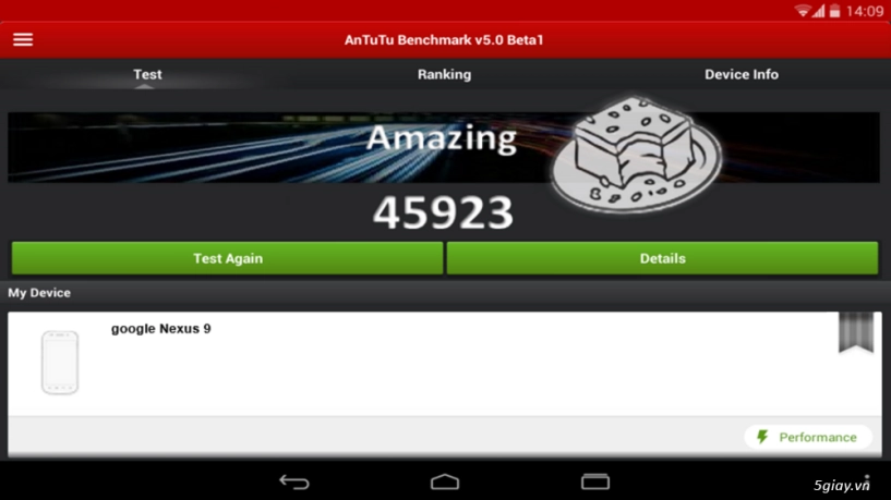 Lộ cấu hình nexus 9 qua trình benchmark antutu - 1