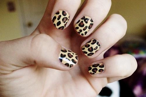 Mẫu móng tay nail họa tiết da báo đẹp 2016 cá tính sành điệu - 3