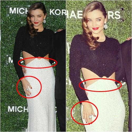 Miranda kerr bị bóc mẽ photoshop quá đà - 3