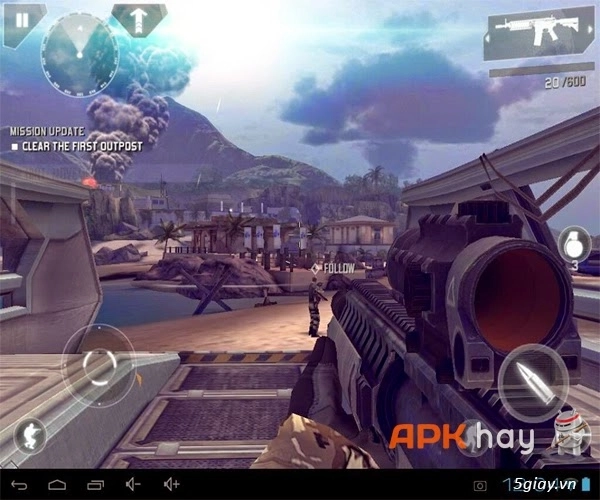 Modern combat 4 zero hour mod - bắn súng kinh điển android - 3