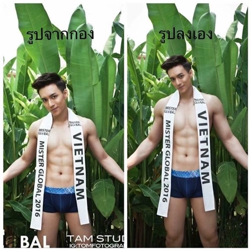 Ngỡ ngàng với dung nhan thật của mĩ nam việt dự thi mister global 2016 - 11