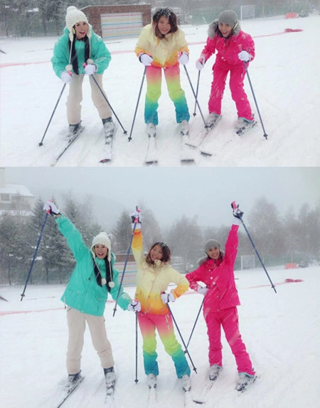 Ngọc hân cùng bố mẹ say mê trượt tuyết - 6