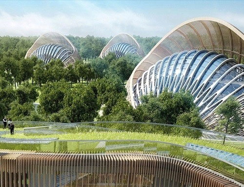 Nhà hình nón ở siêu thành phố tương lai tq - 1