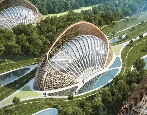 Nhà hình nón ở siêu thành phố tương lai tq - 5