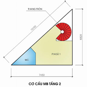 Nhà trên đất tam giác vuông - 2