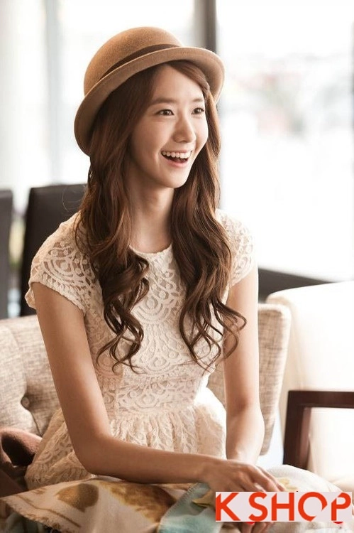 Những kiểu tóc uốn xoăn hàn quốc 2016 đẹp của kiều nữ yoona snsd - 1