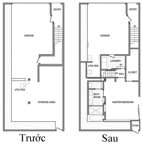 Phòng ngủ tối tăm bừng sáng sau khi sửa - 7