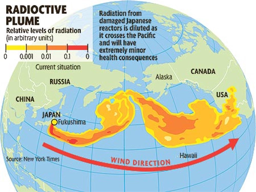 Phóng xạ fukushima đến bờ biển bắc mỹ - 1