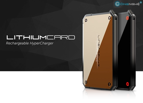 Pin sạc dự phòng lithiumcard nhỏ bằng thẻ atm - 2