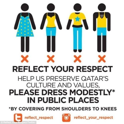 Qatar cấm du khách nữ mặc quần legging - 1