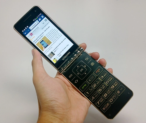 Samsung galaxy golden - smartphone nắp gập 2 màn hình - 1