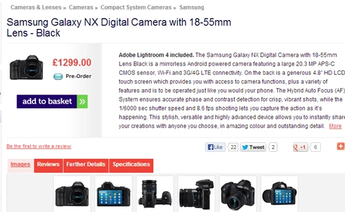 Samsung galaxy nx có giá hơn 40 triệu đồng tại anh - 1