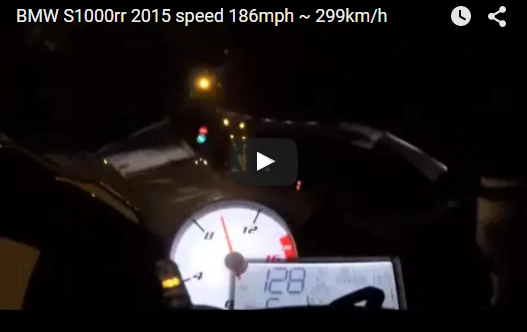Siêu môtô bmw s1000rr 2015 cán mốc 186mph 299kmh trên cao tốc - 1