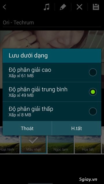 Studio ứng dụng chỉnh sửa ảnh và tạo video trên samsung galaxy alpha - 29