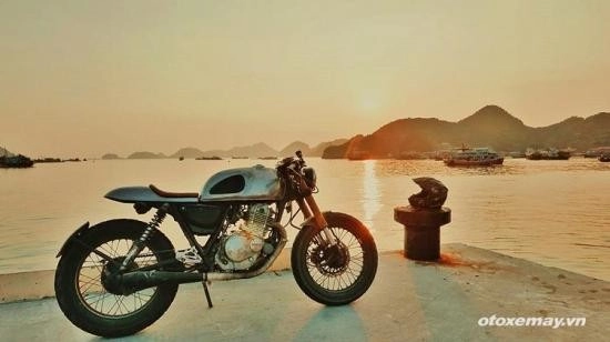 Suzuki big boy 250 độ cafe racer của anh chàng nghệ sĩ việt - 2