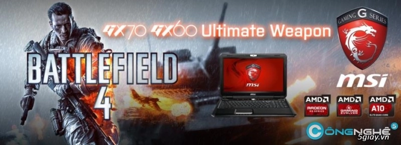 Tặng game battlefield 4 khi mua laptop msi gx70 và gx60 destroyer - 1