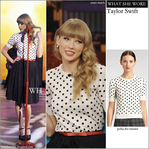 Taylor swift mê đắm họa tiết chấm bi - 11