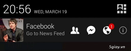 Thanh thông báo mới all-in-one cho facebook trên android - 1