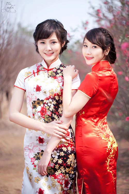 Thiêu nư viêt xinh tươi sươn xam hanbok - 12