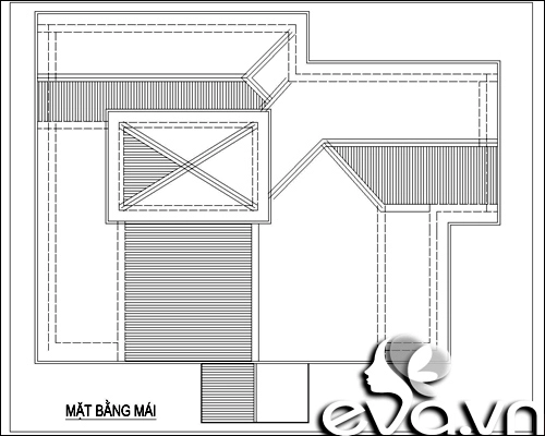 Ước ao xây 320m2 nhà mái dốc sành điệu - 4