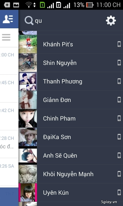 Vấn đề về facebook không gửi dk tin nhan va không hiển thị ng ol - 1