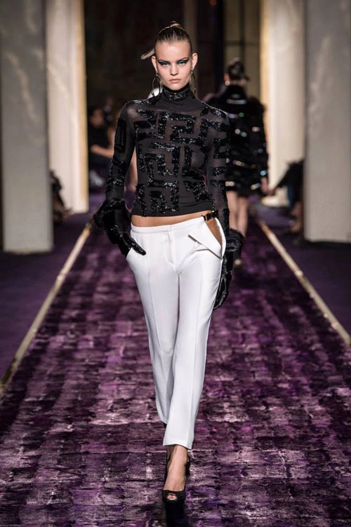 Versace cao cấp thu đông hút mắt từ đường cắt táo bạo - 2