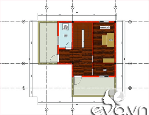 Xây 121m2 nhà phú thọ ăn đứt hàng xóm - 3