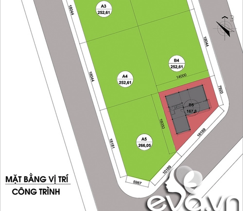 Xây 167m2 nhà 2 mặt tiền hút mắt - 1