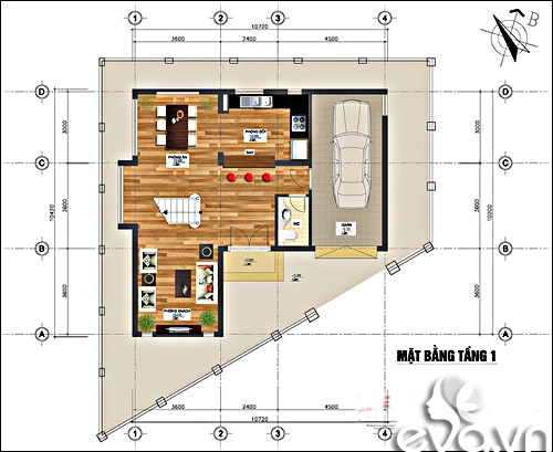 Xây 167m2 nhà 2 mặt tiền hút mắt - 2