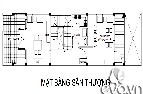 Xây 4 tầng nhà mỹ mãn trên đất 72m2 - 4