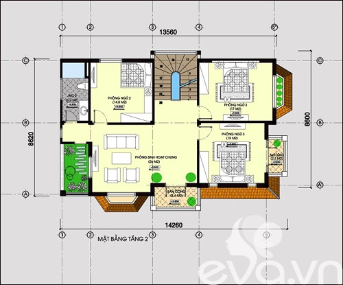 Xây 600m2 biệt thự nổi trội ở thủ đô - 2