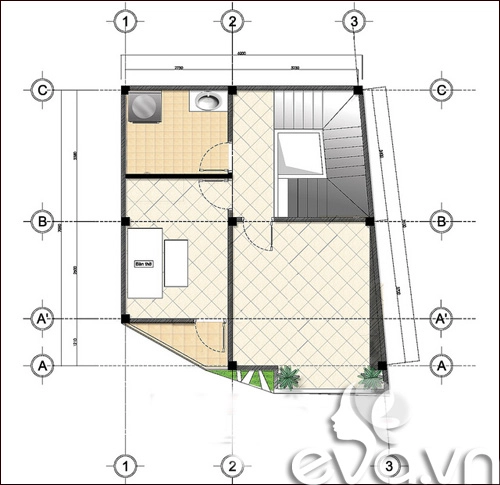 Xây nhà méo 48m2 kinh phí 500 triệu - 4