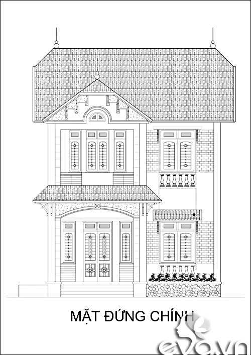 Xây nhà phố 84m2 đẹp lung linh - 4