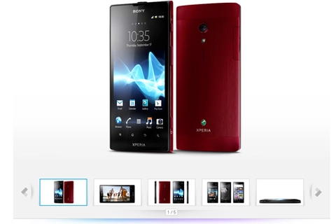 Xperia ion đỏ xuất hiện tại website sony châu âu - 1