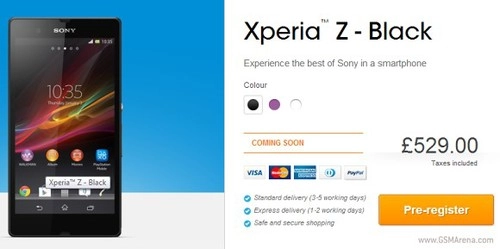 Xperia z bán tại anh với giá 174 triệu đồng - 1