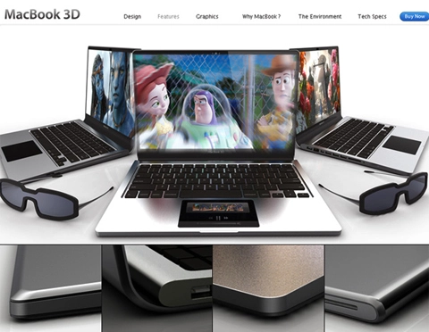 Ý tưởng macbook pro trang bị công nghệ 3d - 1