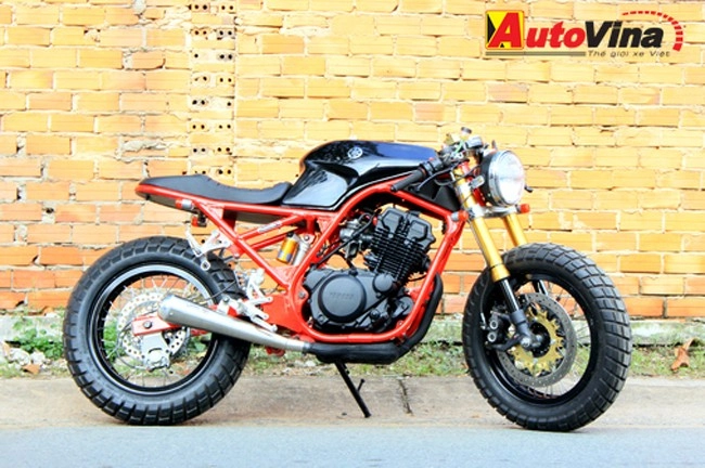 Yamaha srx 250 phong cách cafe racer tại việt nam - 1