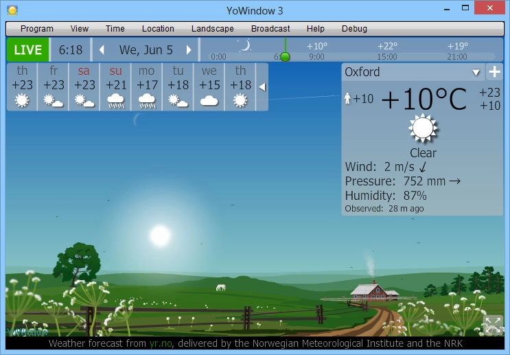 Yowindow 3s - phần mềm dự báo thời tiết mọi lúc mọi nơi - 1