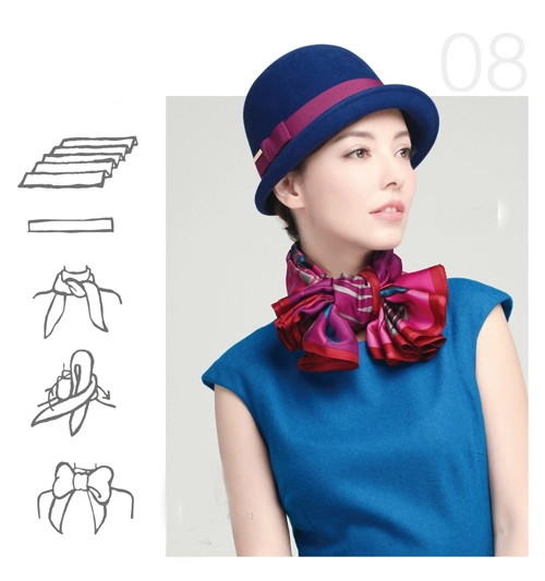 20 kiểu thắt khăn vừa sang vừa điệu cho nữ công sở - 8
