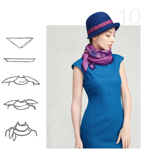 20 kiểu thắt khăn vừa sang vừa điệu cho nữ công sở - 10
