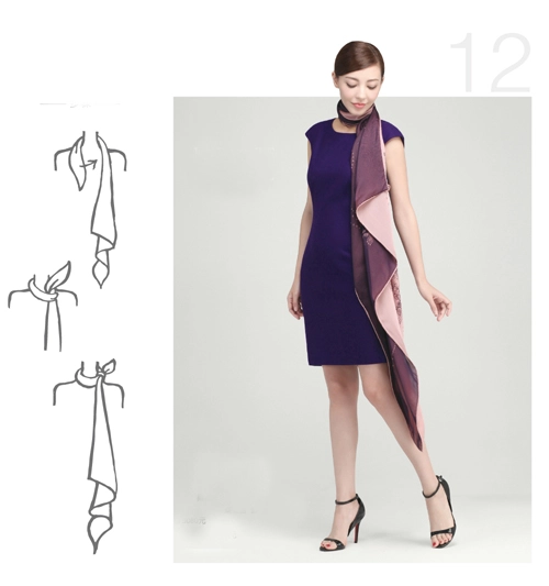 20 kiểu thắt khăn vừa sang vừa điệu cho nữ công sở - 12