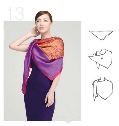 20 kiểu thắt khăn vừa sang vừa điệu cho nữ công sở - 13
