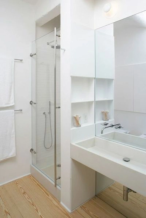 9 ý tưởng lớn tối ưu hóa không gian phòng tắm hẹp - 1