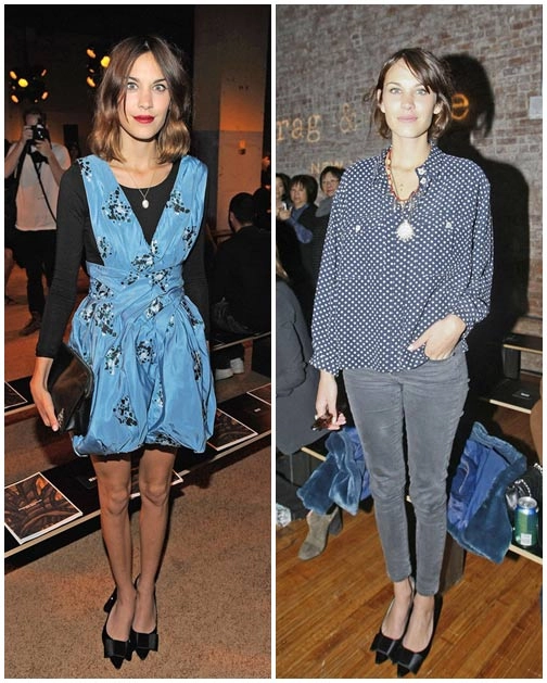 Alexa chung bồ kết giày nơ louis vuitton - 4