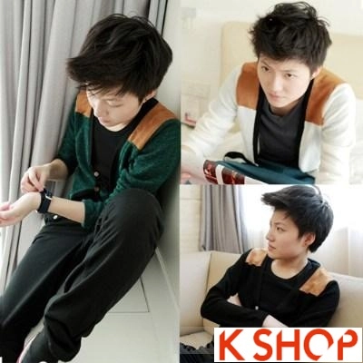 Áo khoác nam cardigan hàn quốc đẹp đông 2017 ấm áp dạo phố không lạnh - 5